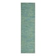 Nourison Essentials 18' Runner Blue Green Area Rug