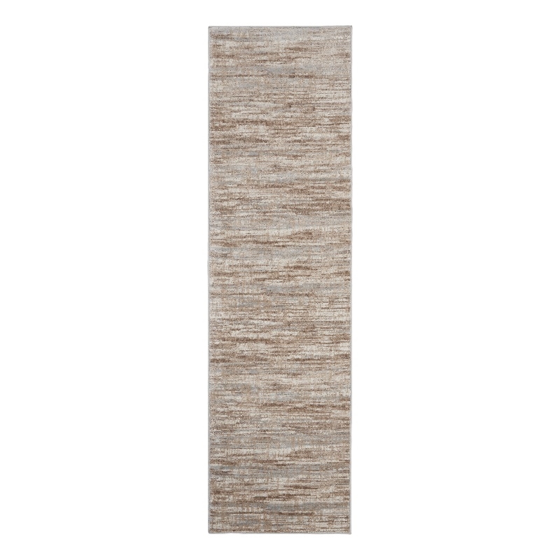 Nourison Elation 6' Runner Ivory Grey Area Rug