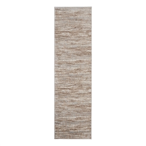 Nourison Elation 6' Runner Ivory Grey Area Rug