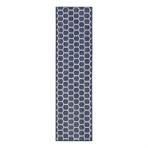 Nourison Reversible Ind/Outd 6' Runner Navy Area Rug