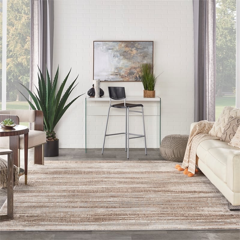 Nourison Elation 8' x 11' Ivory Grey Area Rug
