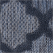 Nourison Easy Care 6' Runner Navy Blue Area Rug