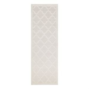 Nourison Easy Care 6' Runner Ivory White Area Rug