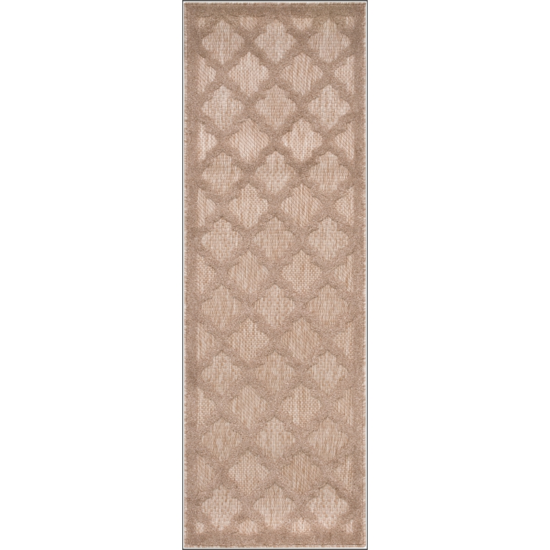Nourison Easy Care 6' Runner Natural Beige Area Rug