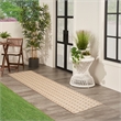 Nourison Reversible Ind/Outd 12' Runner Natural Area Rug