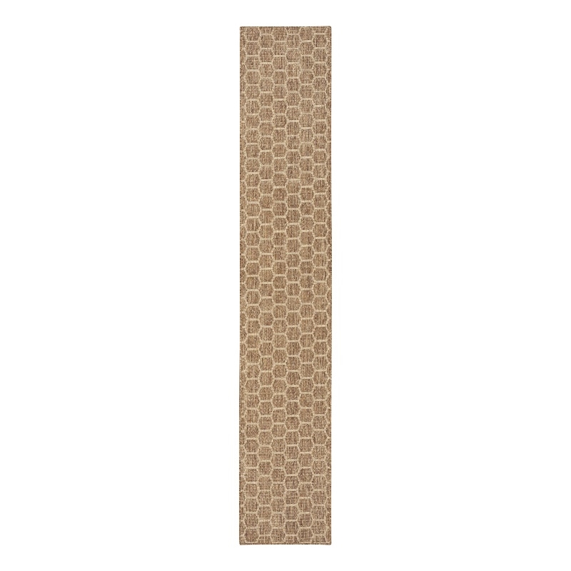 Nourison Reversible Ind/Outd 12' Runner Natural Area Rug