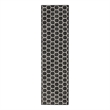 Nourison Reversible Ind/Outd 6' Runner Black Area Rug
