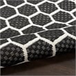Nourison Reversible Ind/Outd 12' Runner Black Area Rug