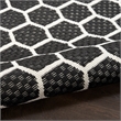 Nourison Reversible Ind/Outd 9' x 12' Black Area Rug