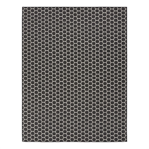 Nourison Reversible Ind/Outd 9' x 12' Black Area Rug