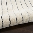 Nourison Home Cozy Modern 7' x 9' Ivory Black   Area Rug