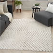 Nourison Home Cozy Modern 7' x 9' Ivory Black   Area Rug