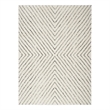 Nourison Home Cozy Modern 7' x 9' Ivory Black   Area Rug