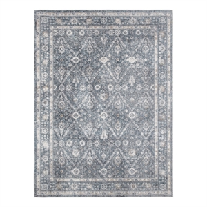 Nourison Home Astra Machine Washable 4' x 6' Dark Blue   Area Rug
