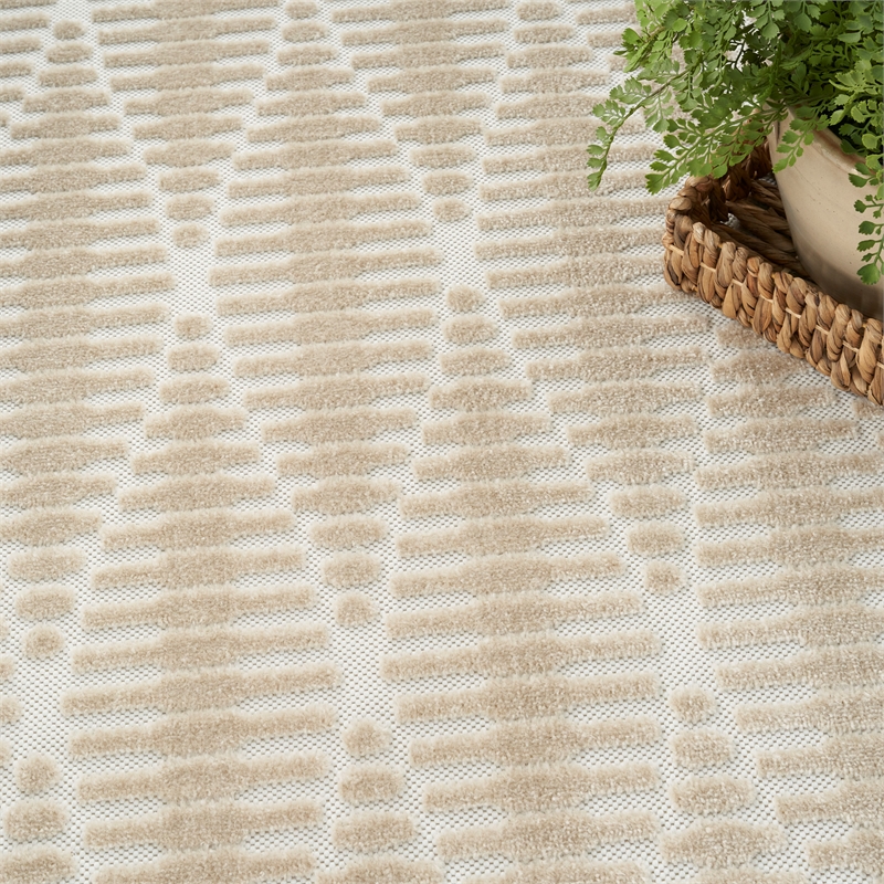 Nourison Home Casual 5' x 7' Beige   Area Rug