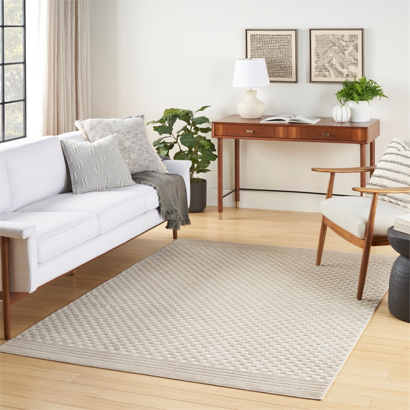 Nourison Home Casual 4' x 6' Beige   Area Rug