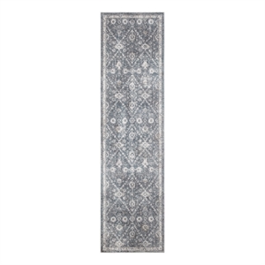Nourison Home Astra Machine Washable 6' Runner Dark Blue   Area Rug