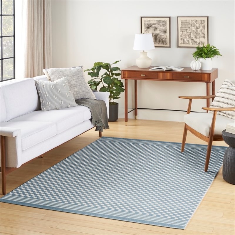 Nourison Home Casual 4' x 6' Blue   Area Rug