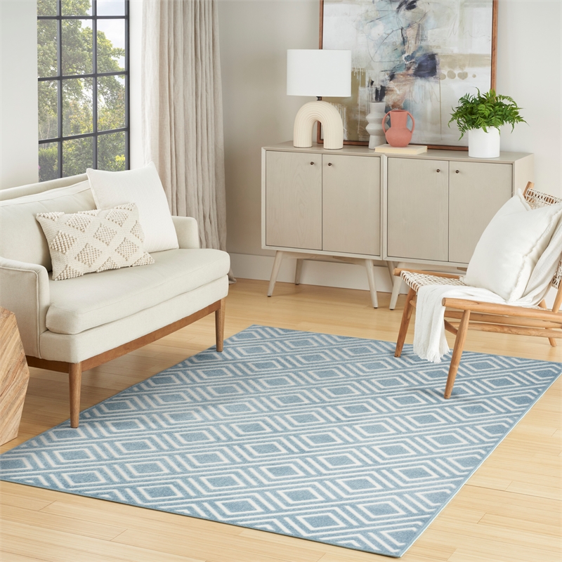 Nourison Home Casual 7' x 9' Blue   Area Rug