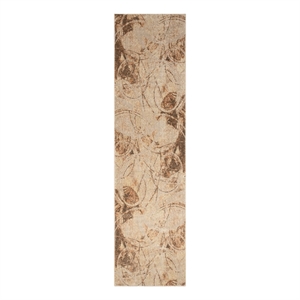 Nourison Home Astra Machine Washable 6' Runner Beige   Area Rug