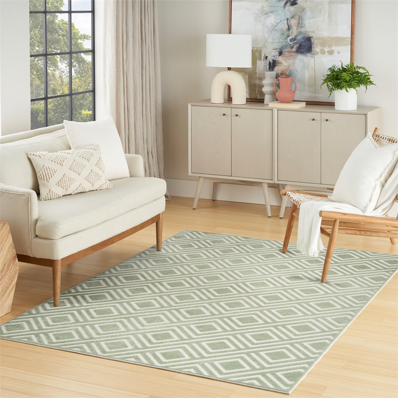 Nourison Home Casual 4' x 6' Green   Area Rug