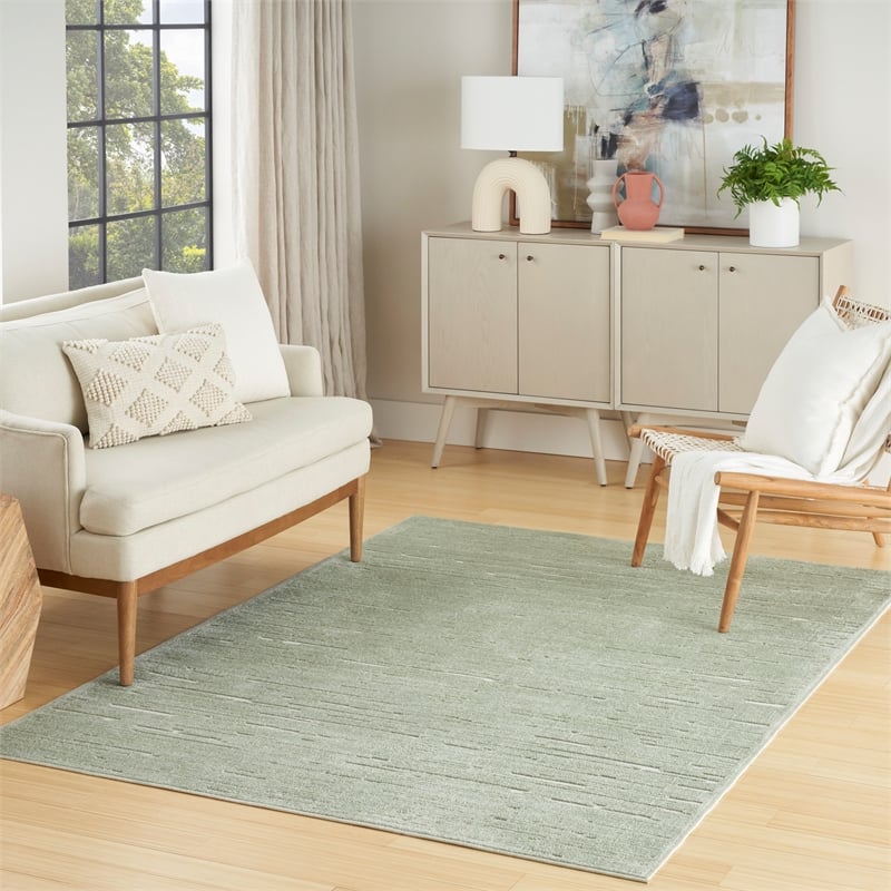 Nourison Home Casual 4' x 6' Green   Area Rug