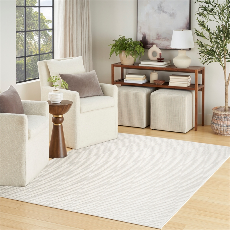 Nourison Home Casual 4' x 6' Ivory   Area Rug