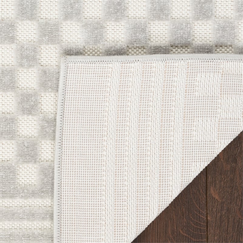 Nourison Home Casual 4' x 6' Light Grey   Area Rug