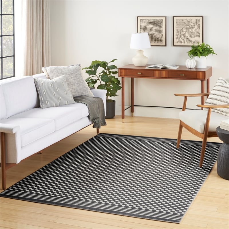 Nourison Home Casual 5' x 7' Grey   Area Rug