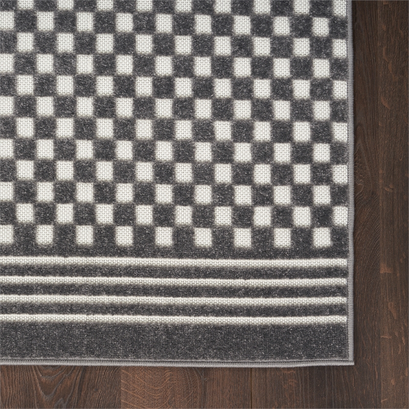 Nourison Home Casual 4' x 6' Grey   Area Rug