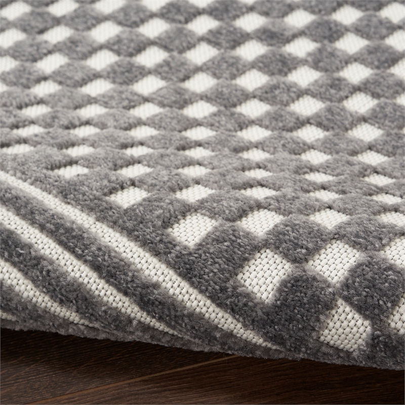 Nourison Home Casual 4' x 6' Grey   Area Rug