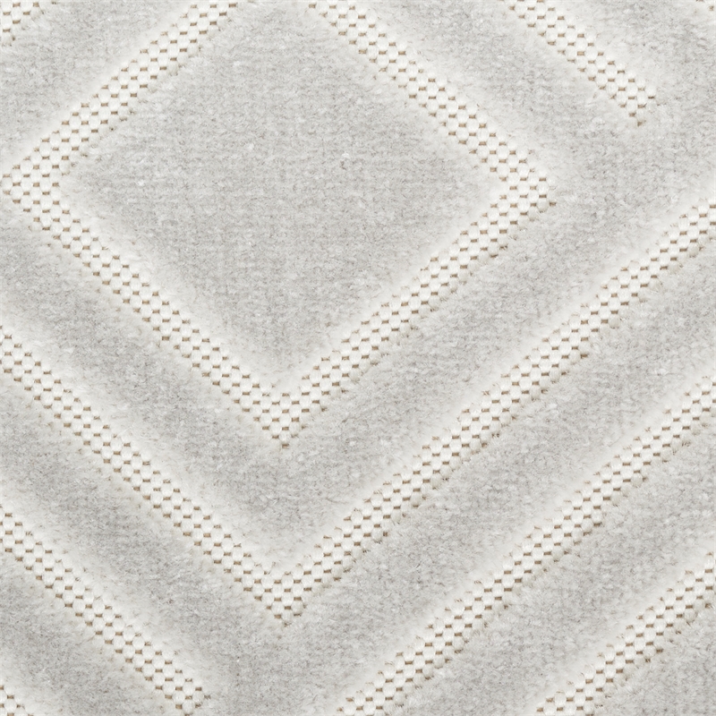 Nourison Home Casual 7' x 9' Fabric Light Gray  Area Rug