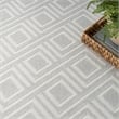 Nourison Home Casual 7' x 9' Fabric Light Gray  Area Rug