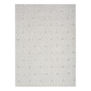 Nourison Home Casual 7' x 9' Fabric Light Gray  Area Rug