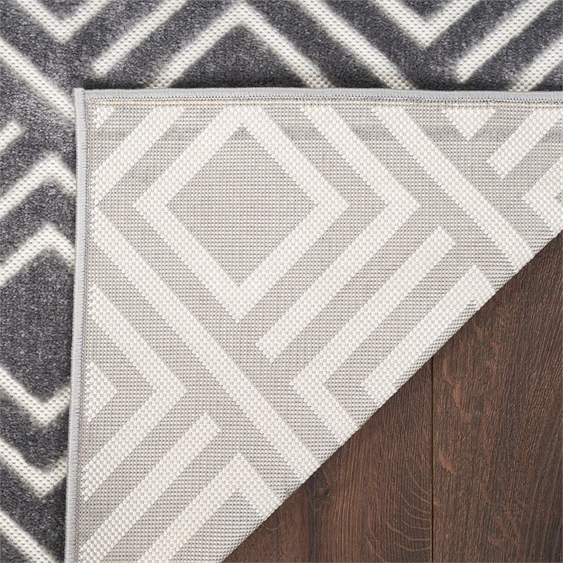 Nourison Home Casual 4' x 6' Grey   Area Rug