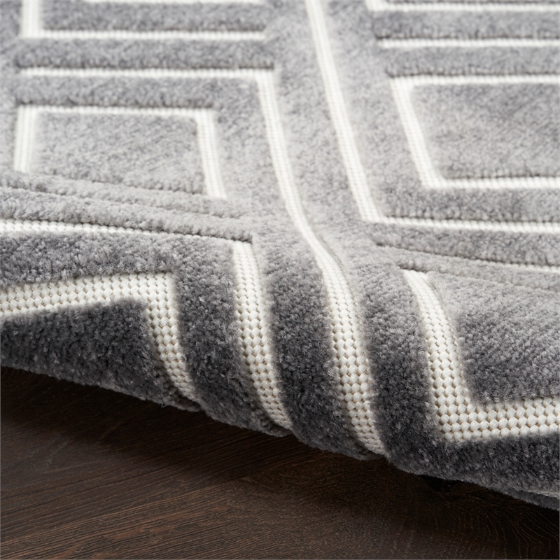 Nourison Home Casual 4' x 6' Grey   Area Rug