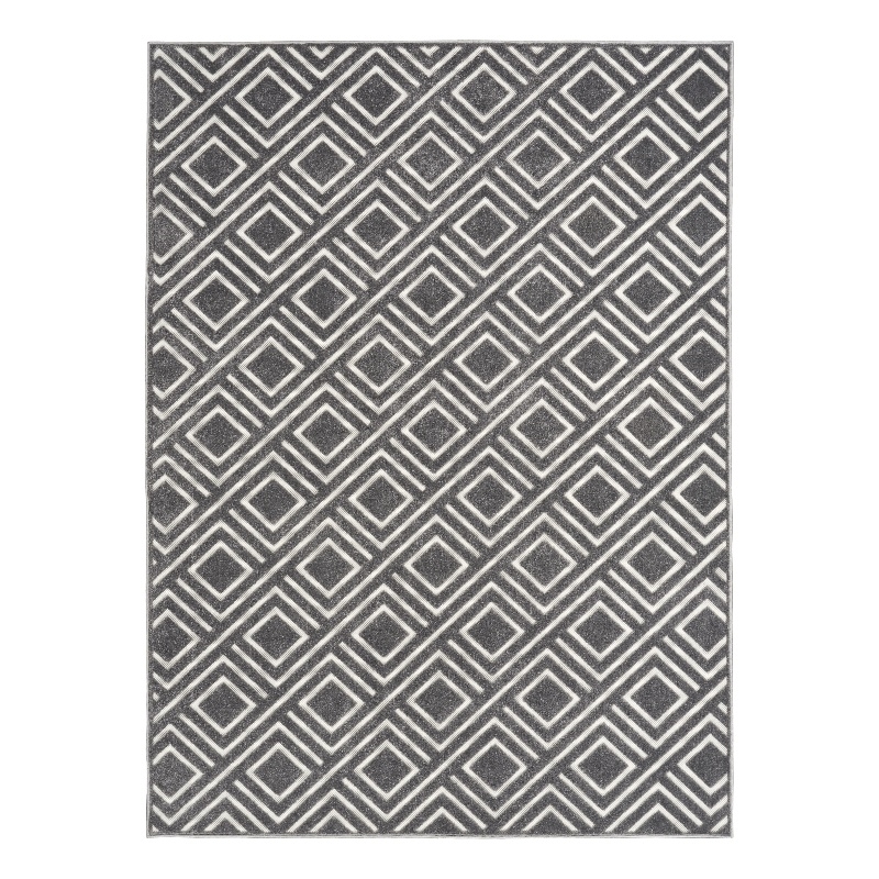 Nourison Home Casual 4' x 6' Grey   Area Rug