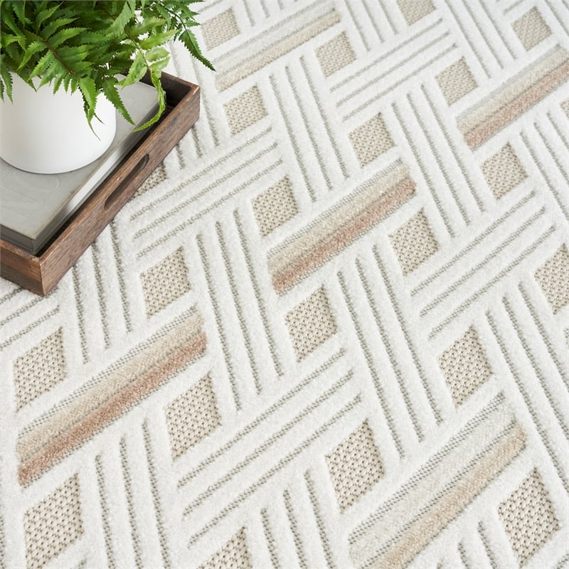 Nourison Home Casual 4' x 6' Ivory Beige   Area Rug