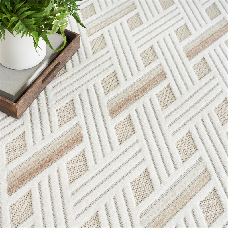 Nourison Home Casual 7' x 9' Ivory Beige   Area Rug