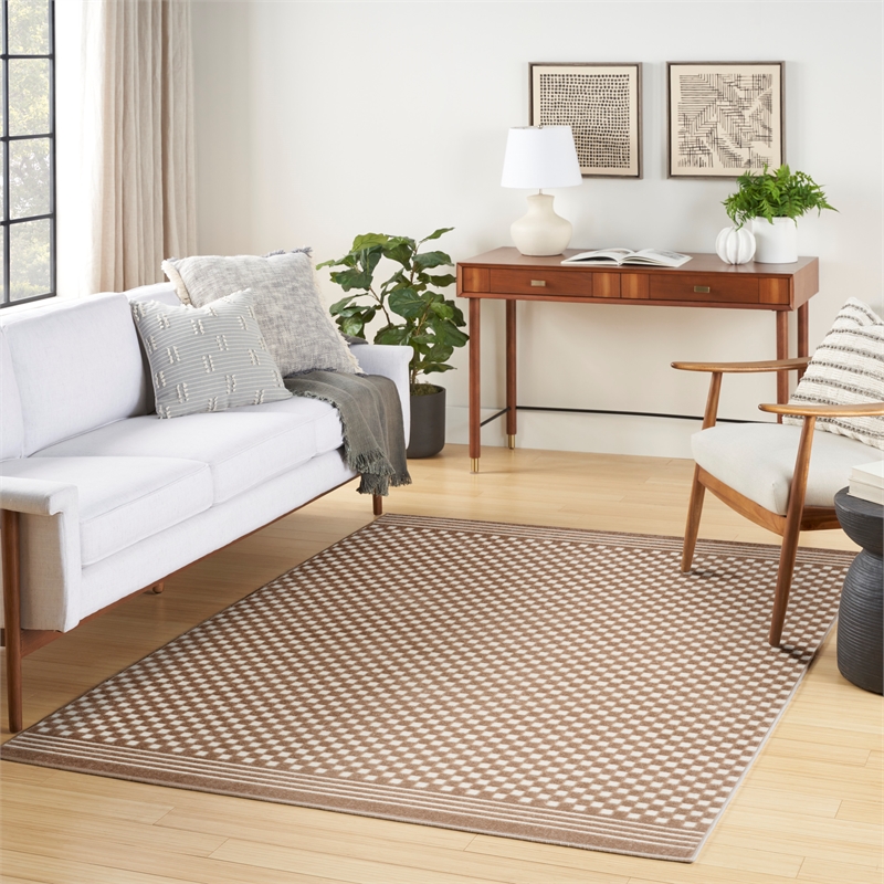 Nourison Home Casual 5' x 7' Brown   Area Rug