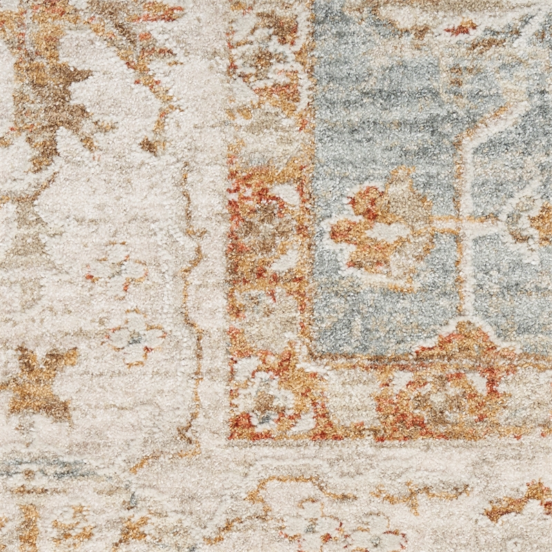 Nourison Home Asher 9' x 13' Blue Ivory   Area Rug