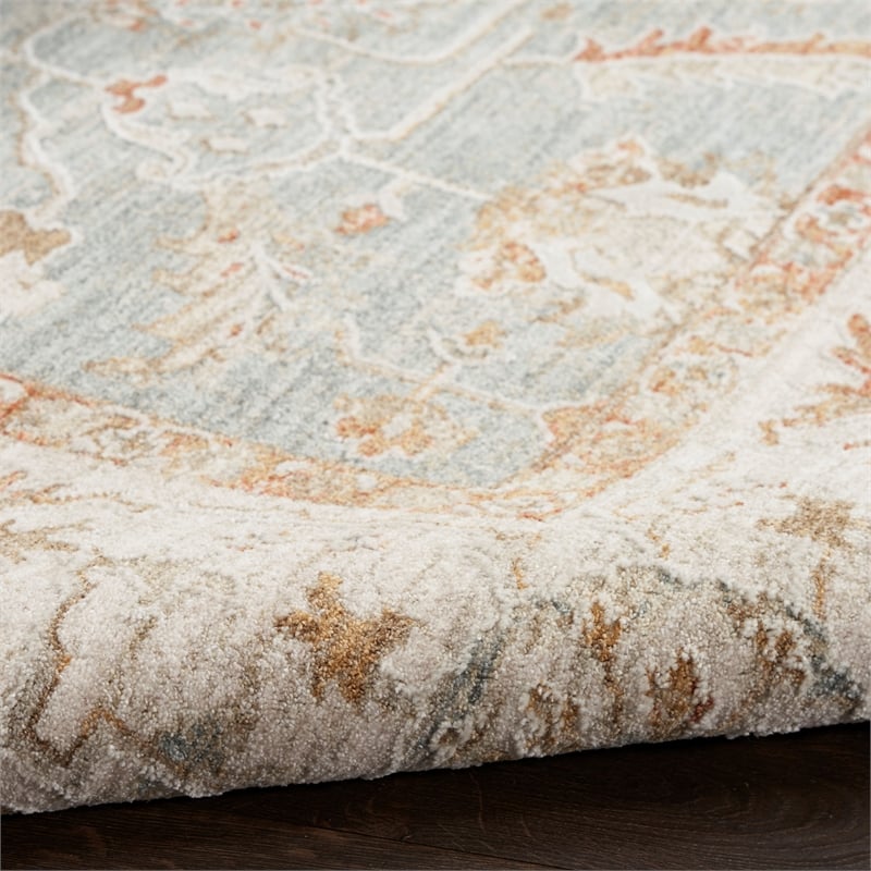 Nourison Home Asher 9' x 13' Blue Ivory   Area Rug