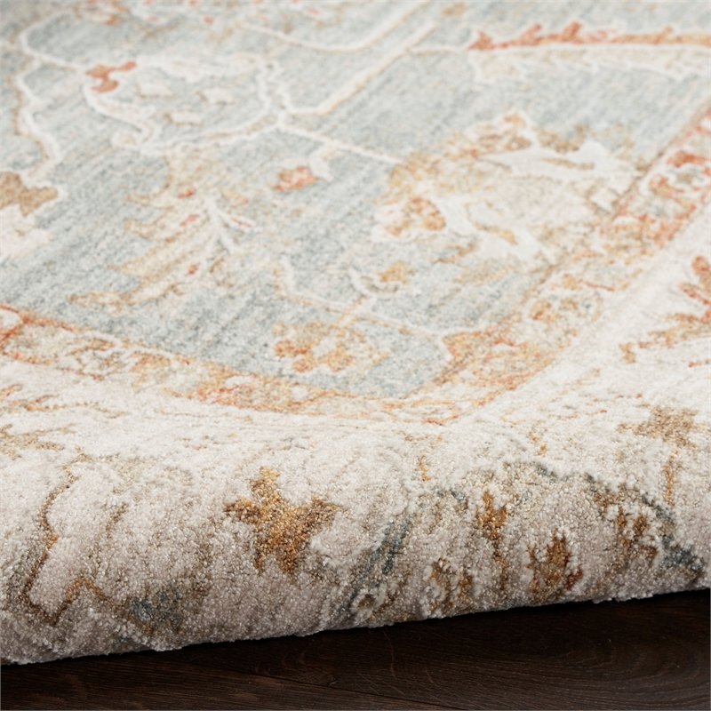 Nourison Home Asher 8' x 10' Blue Ivory   Area Rug