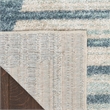 Nourison Astra Machine Washable 9' x 12' Blue Fabric Area Rug