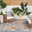 Nourison Aloha 4' x 6' Beige Multi-Color Fabric Area Rug
