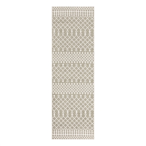 Nourison Astra Machine Washable 8' Runner Sage Fabric Area Rug