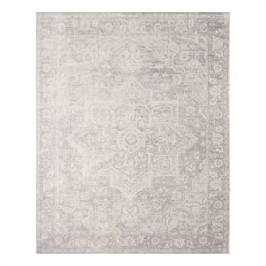 Nourison Astra Machine Washable 9' x 12' Gray Fabric Area Rug