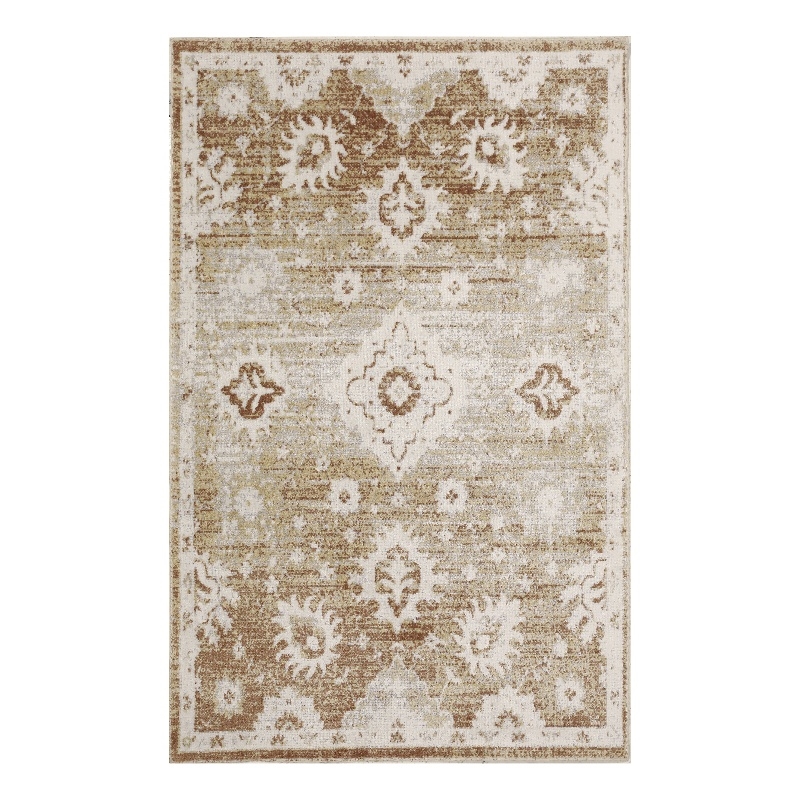 Nourison Astra Machine Washable 3' x 5' Copper Fabric Area Rug