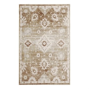 Nourison Astra Machine Washable 3' x 5' Copper Fabric Area Rug