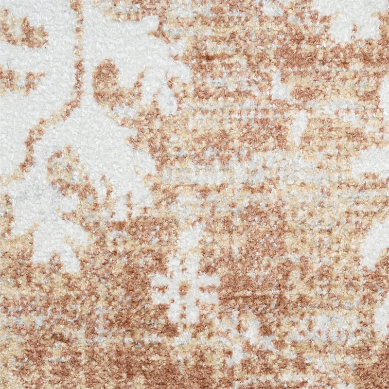 Nourison Astra Machine Washable 4' x 6' Copper Fabric Area Rug